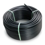 لفة أنابيب HDPE ضغط 16 بار PE 80 قطر خارجي 160 مم SDR 9 لون أسود