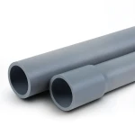 مواسير UPVC ضغط 2 بار قطر خارجي 225 مم سمك 1.8 مم لون رمادي