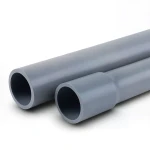 مواسير UPVC ضغط 2 بار قطر خارجي 355 مم سمك 2.9 مم لون رمادي