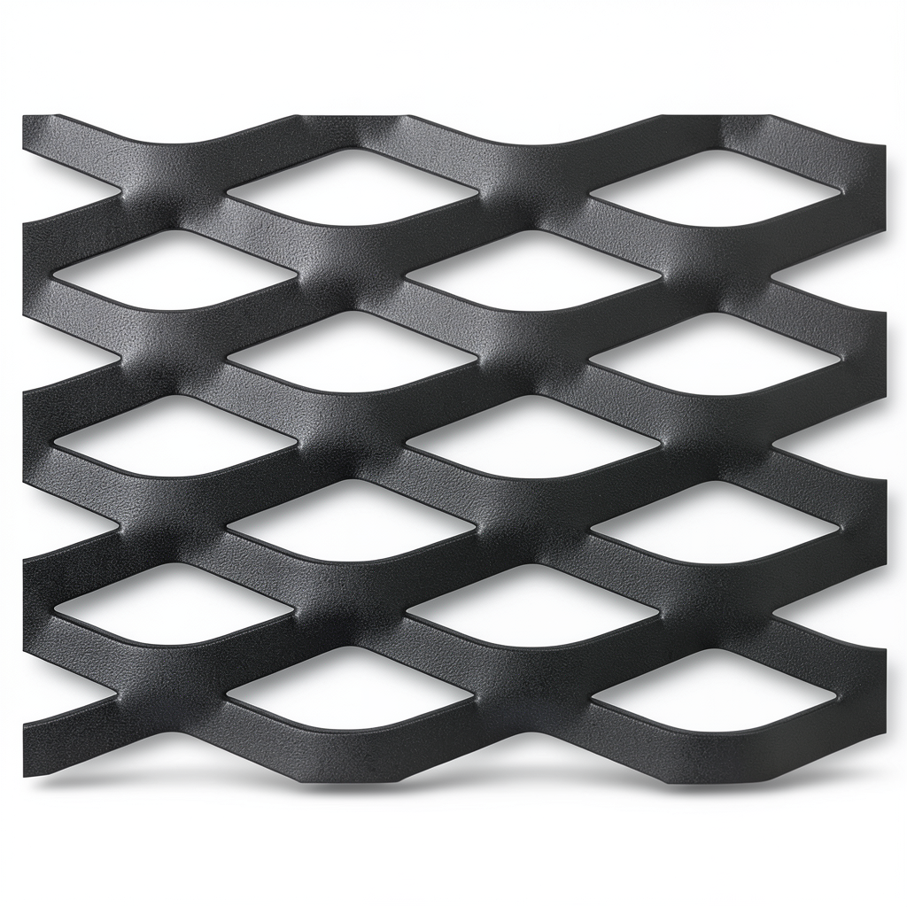 Hot Rolled Black Steel Expanded Metal Mesh Thickness 6 mm Width 1.22 m Length 5 m