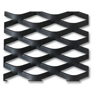 Hot Rolled Steel Expanded Metal Mesh Thickness 1.2 mm Width 2.44 m Length 1 m Black