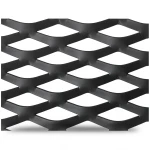 Hot Rolled Steel Expanded Metal Mesh Thickness 1.2 mm Width 2.44 m Length 1 m Black