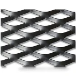 Hot Rolled Black Steel Expanded Metal Mesh Thickness 1.2 mm Width 2.44 m Length 2 m