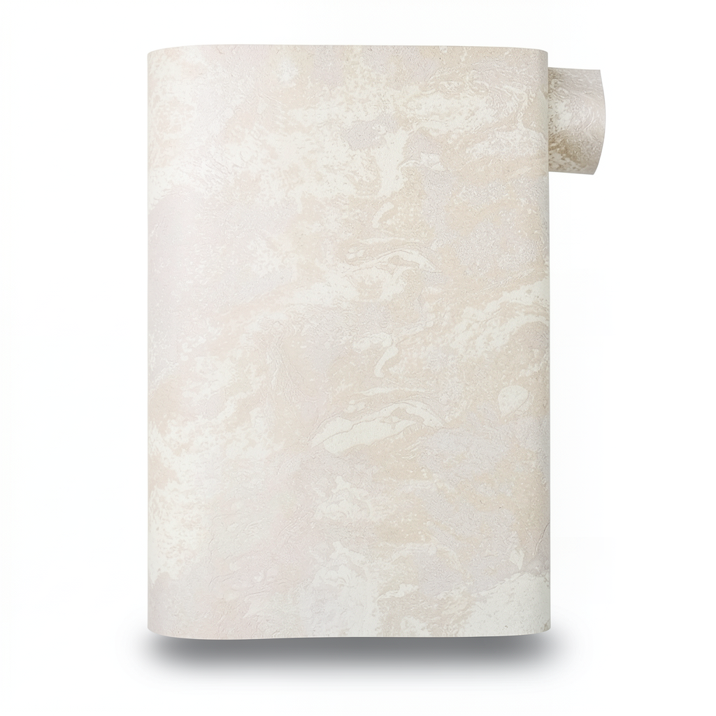 Italian Patterned Wallpaper 10m x 1.06m Light Beige, Model 83664
