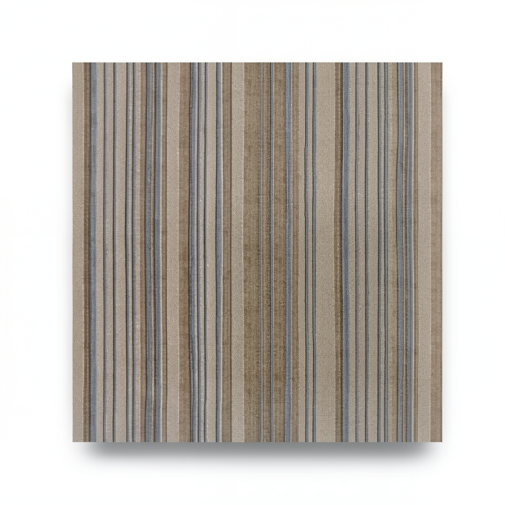 Italian Wallpaper Striped Design 10m x 1.06m, Dark Beige