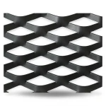 Hot Rolled Black Steel Expanded Metal Mesh Thickness 1.2 mm Width 2.44 m Length 3 m