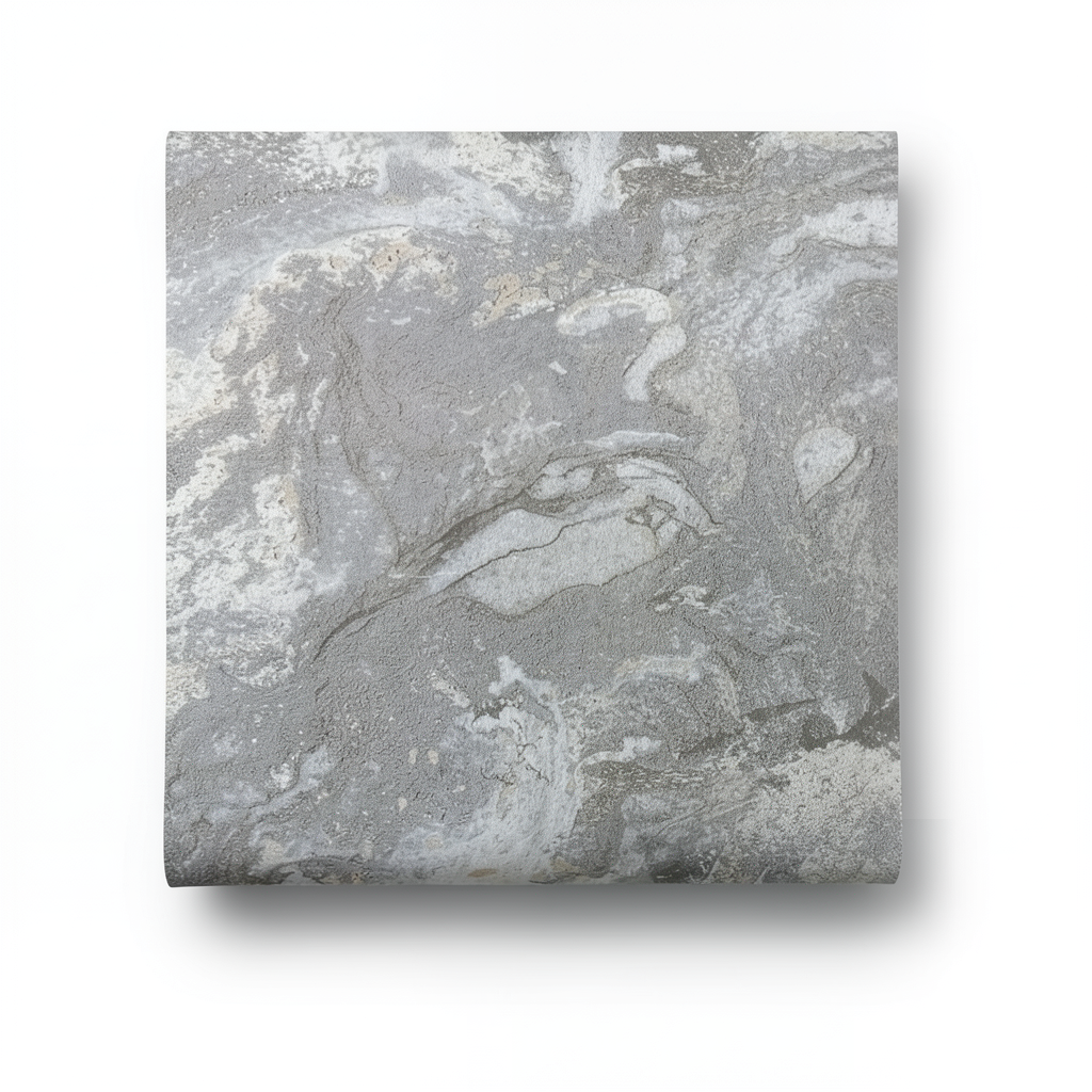 Italian Patterned Wall Covering 10m x 1.06m Gray, Model 83663