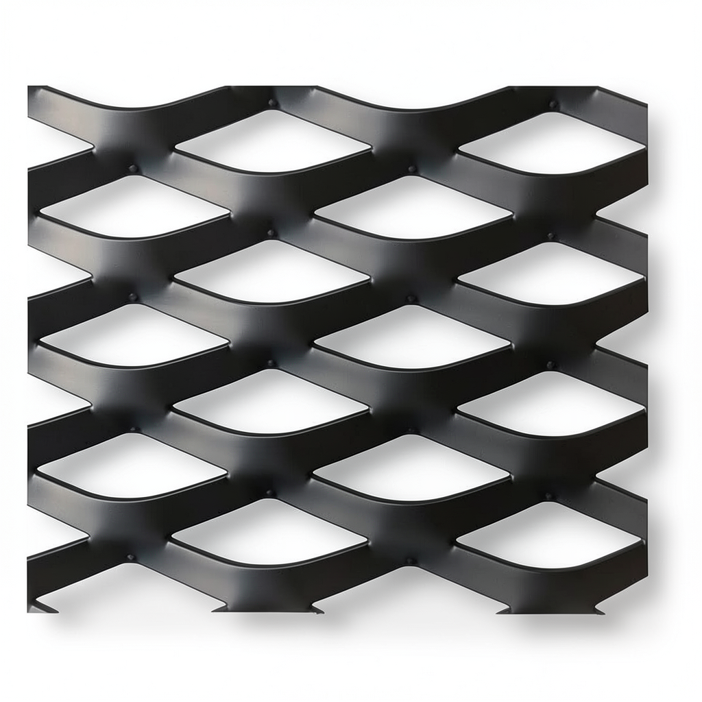 Hot Rolled Black Steel Expanded Metal Mesh Thickness 6 mm Width 1.22 m Length 5 m