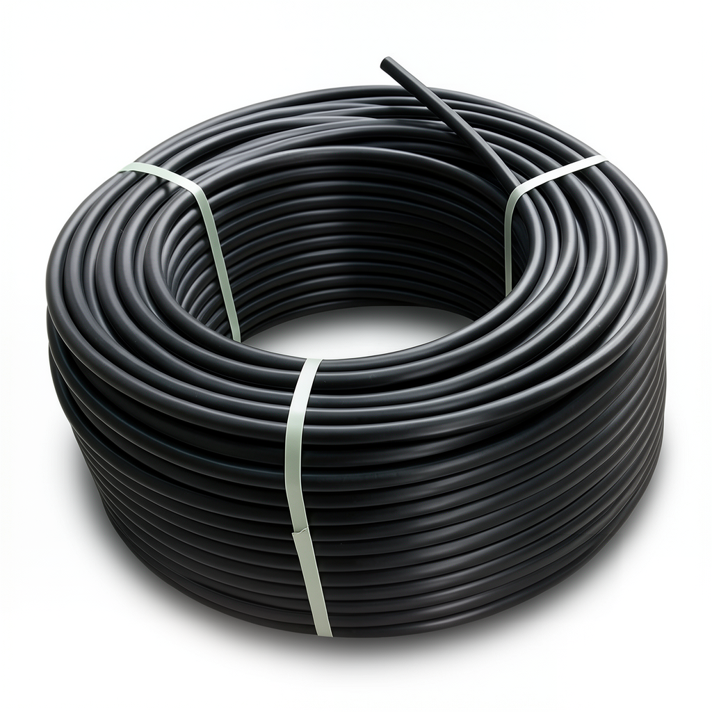 HDPE Polyethylene Coil Pipe 6 Bar PN, PE 100, OD 125 mm, SDR 26, Black