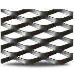 Hot Rolled Steel Expanded Metal Mesh Thickness 1.2 mm Width 2.44 m Length 1 m Black