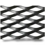 Hot Rolled Black Steel Expanded Metal Mesh Thickness 1.2 mm Width 2.44 m Length 2 m