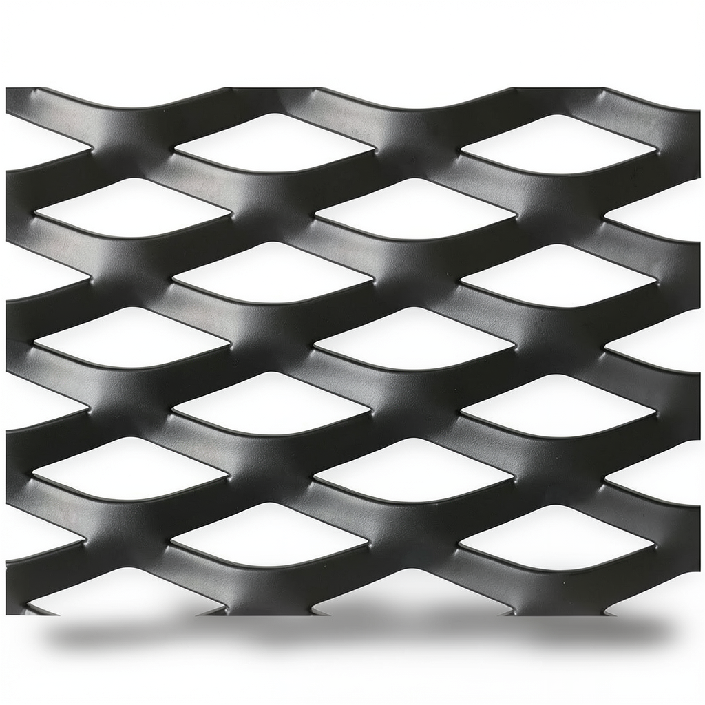 Hot Rolled Black Steel Expanded Metal Mesh Thickness 1.2 mm Width 2.44 m Length 2 m