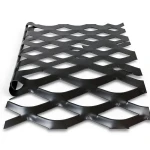 Hot Rolled Steel Expanded Metal Mesh 1.4 mm Thickness 5m Length 2.44m Width, Black