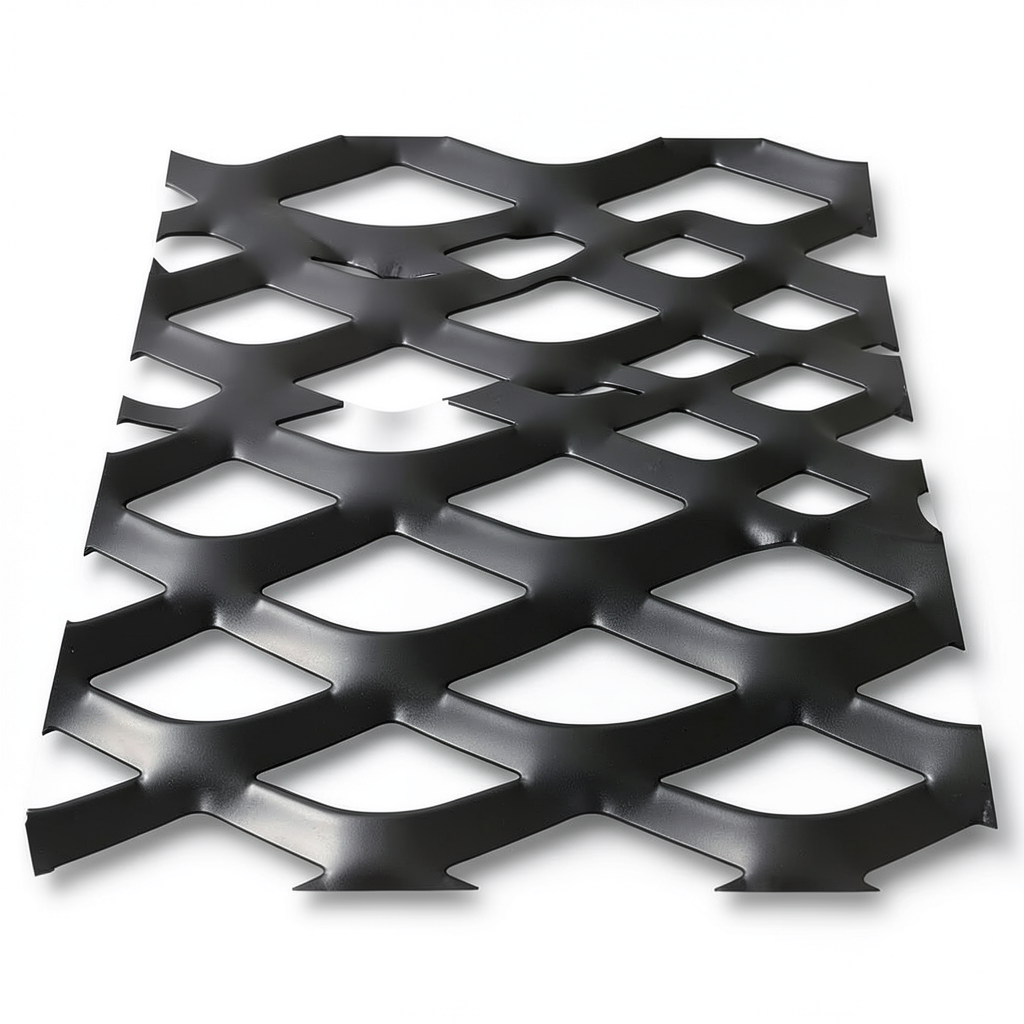 Hot Rolled Black Steel Expanded Metal Mesh Thickness 1.2 mm Width 2.44 m Length 6 m