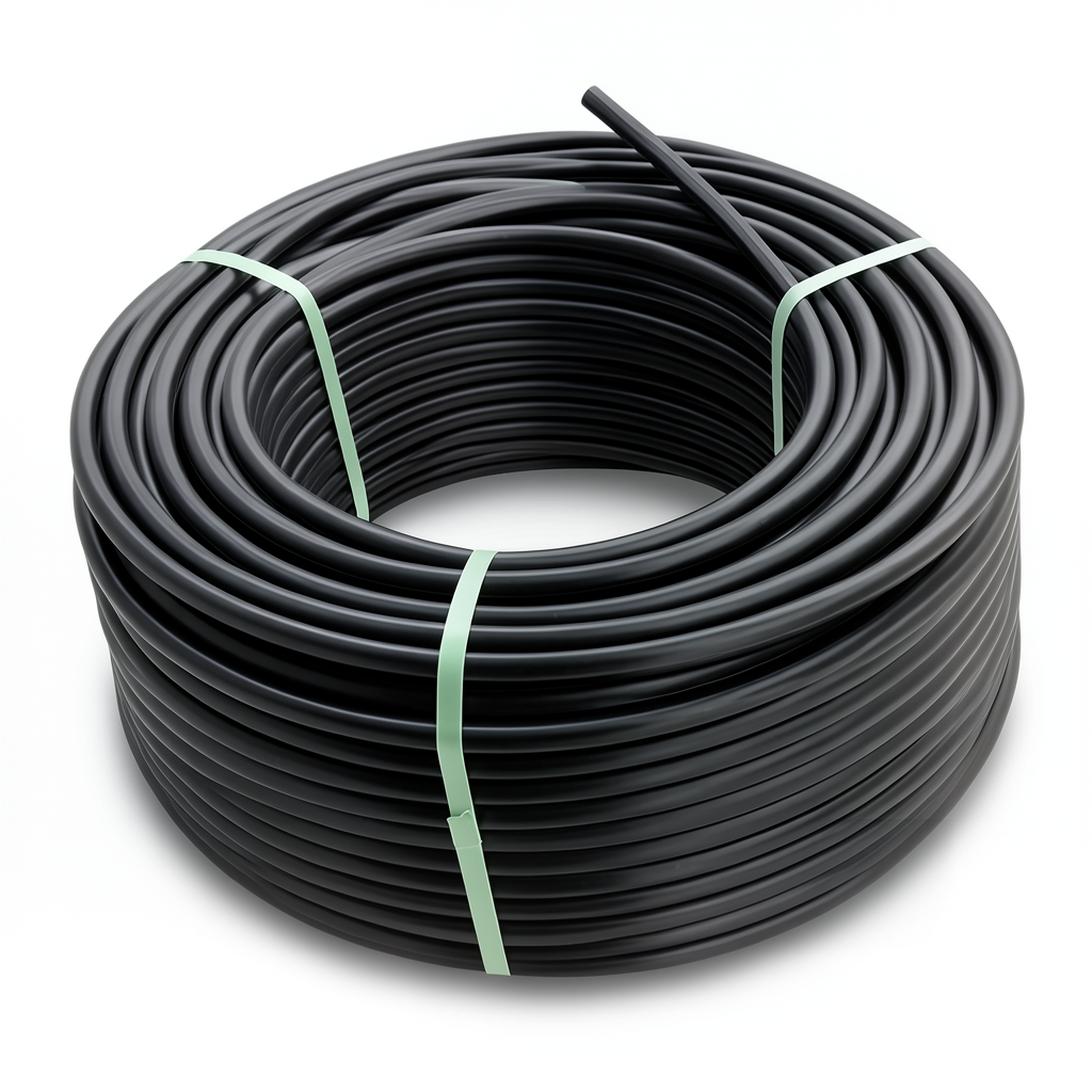 HDPE Coil Pipe Pressure 6 Bar PE 100 Size OD 110 mm SDR 26 Black