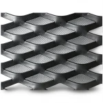 Hot Rolled Black Steel Expanded Metal Mesh Thickness 1.5 mm Width 2.44 m Length 1 m