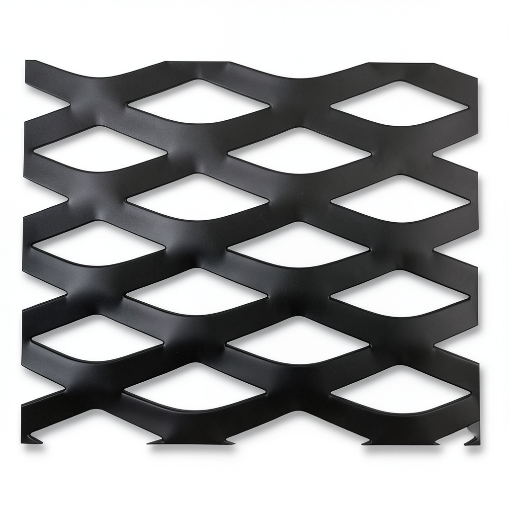 Hot Rolled Black Steel Expanded Metal Mesh Thickness 1.2 mm Width 2.44 m Length 7 m