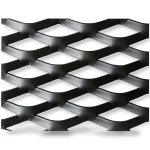 Hot Rolled Black Steel Expanded Metal Mesh Thickness 1.5 mm Width 2.44 m Length 1 m