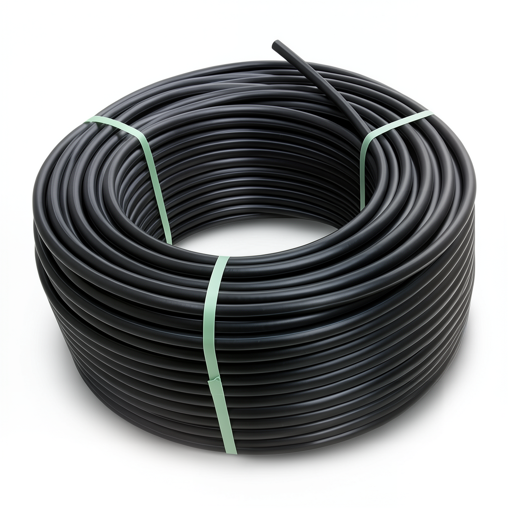 HDPE Polyethylene Plastic Coil Pipe 6 Bar PE 100 160 mm OD SDR 26 Black