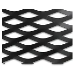 Hot Rolled Black Steel Expanded Metal Mesh Thickness 1.4 mm Width 2.44 m Length 1 m