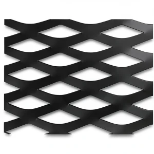 Hot Rolled Black Steel Expanded Metal Mesh Thickness 1.4 mm Width 2.44 m Length 1 m
