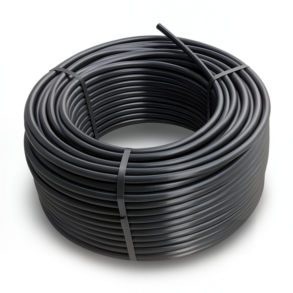 لفة أنابيب HDPE ضغط 10 بار PE 100 قطر خارجي 32 مم SDR 17 لون أسود