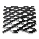 Hot Rolled Black Steel Expanded Metal Mesh Thickness 1.5 mm Width 2.44 m Length 2 m