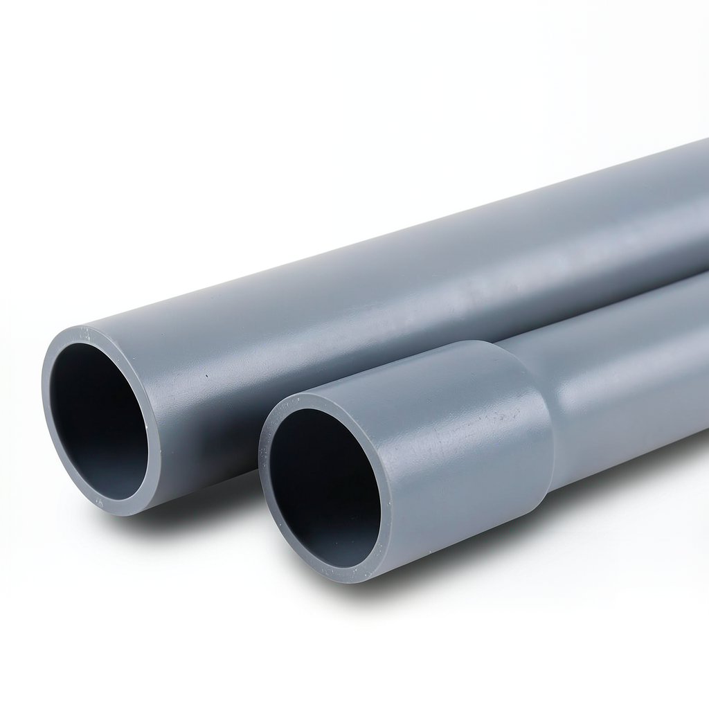 UPVC Pipes Nominal Pressure 10 Bar Outside Diameter 125 mm Thickness 6.00 mm Gray
