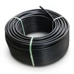 لفة أنابيب HDPE ضغط 16 بار PE 80، قطر خارجي 90 مم SDR 9، لون أسود