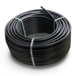 لفة أنابيب بلاستيك HDPE ضغط اسمي 16 بار PE 80، قطر 125 مم SDR 9 أسود