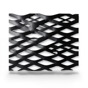 Hot Rolled Steel Expanded Metal Mesh 1.4 mm Thickness 5m Length 2.44m Width, Black