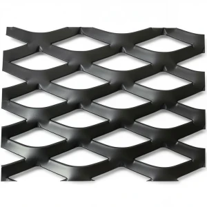 Hot Rolled Black Steel Expanded Metal Mesh Thickness 1.5 mm Width 2.44 m Length 1 m