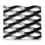 Hot Rolled Black Steel Expanded Metal Mesh Thickness 1.5 mm Width 2.44 m Length 3 m