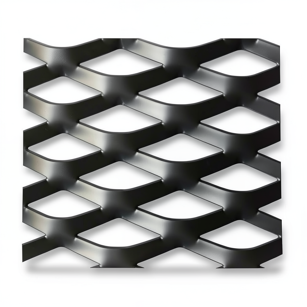 Hot Rolled Black Steel Expanded Metal Mesh Thickness 1.5 mm Width 2.44 m Length 3 m