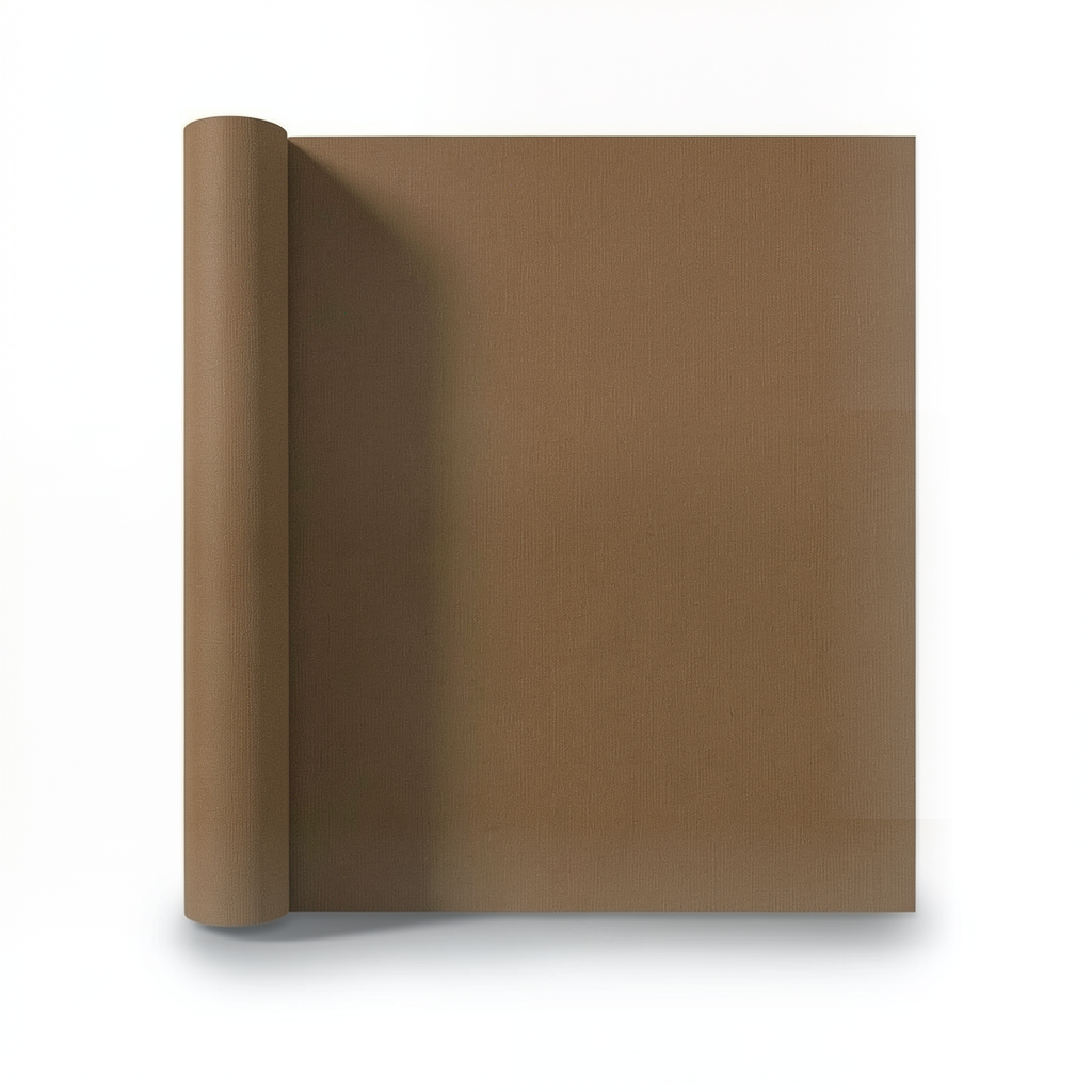 Plain Wallpaper 10m x 0.53m Brown, Model 221441