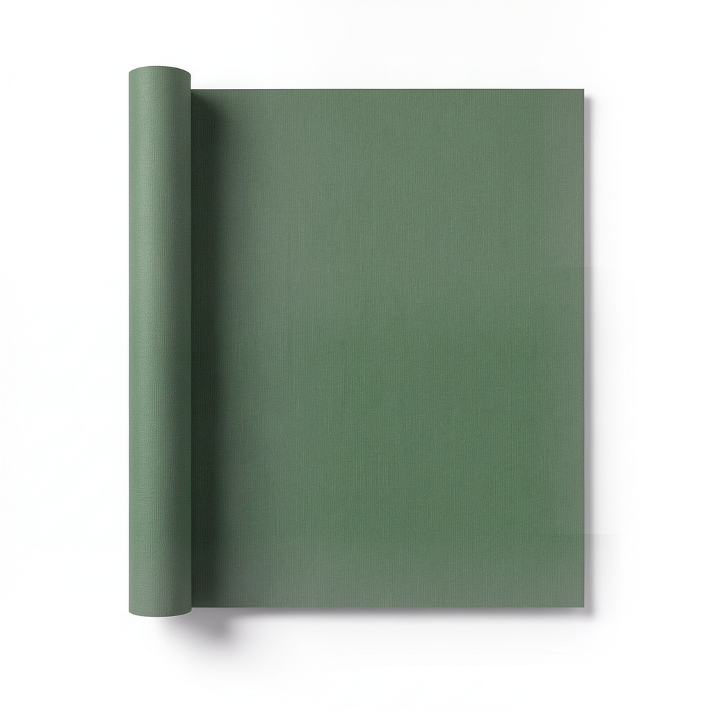 Plain Wallpaper Green Color 10m x 0.53m, Model 221442