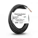 16mm Single Core Stranded Electrical Wire CU/PVC, 450/750V, Black | Jeddah Cables Company