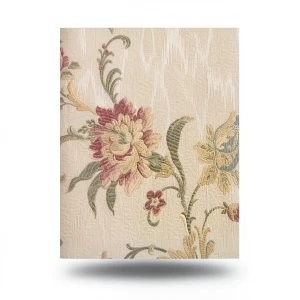Italian Wallpaper Floral Design 10m x 0.73m Beige, Model 2407