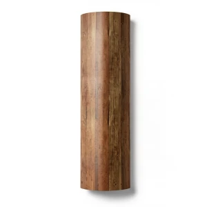 Wall Decoration Wooden Design 10 m x 0.53 m Brown, Model 18290