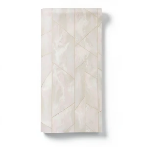 Geometric Wallpaper Light Beige 10m x 1.06m, Model 83641