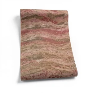 Wavy Wallpaper Brown Color, 10 m Length, 1.06 m Width, Model 83676