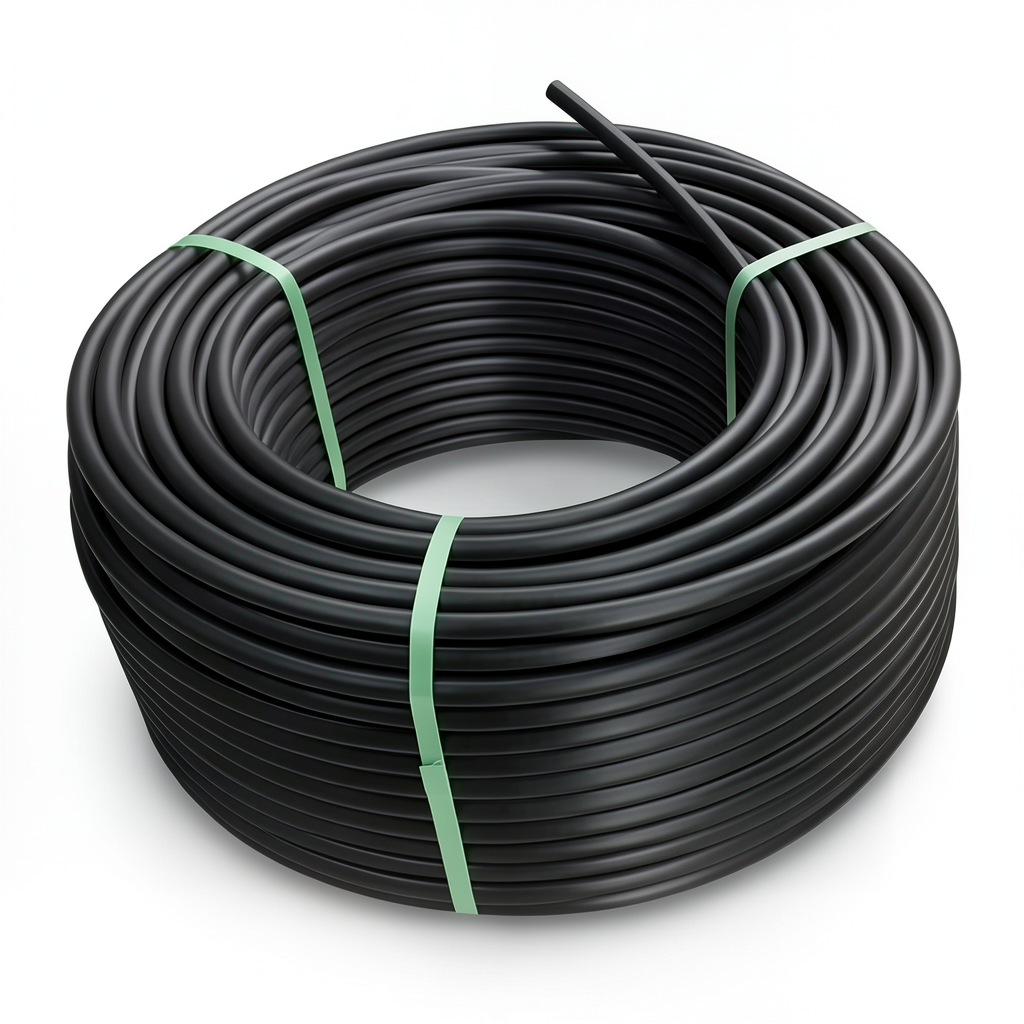 لفة أنابيب HDPE ضغط 6 بار PE 100 قطر خارجي 140 مم SDR 17 لون أسود