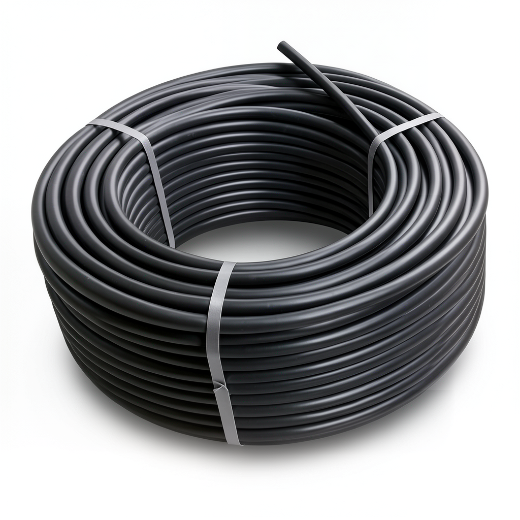 HDPE Plastic Coil Pipe PN 5 Bar PE 80 OD 63 mm SDR 26 Black