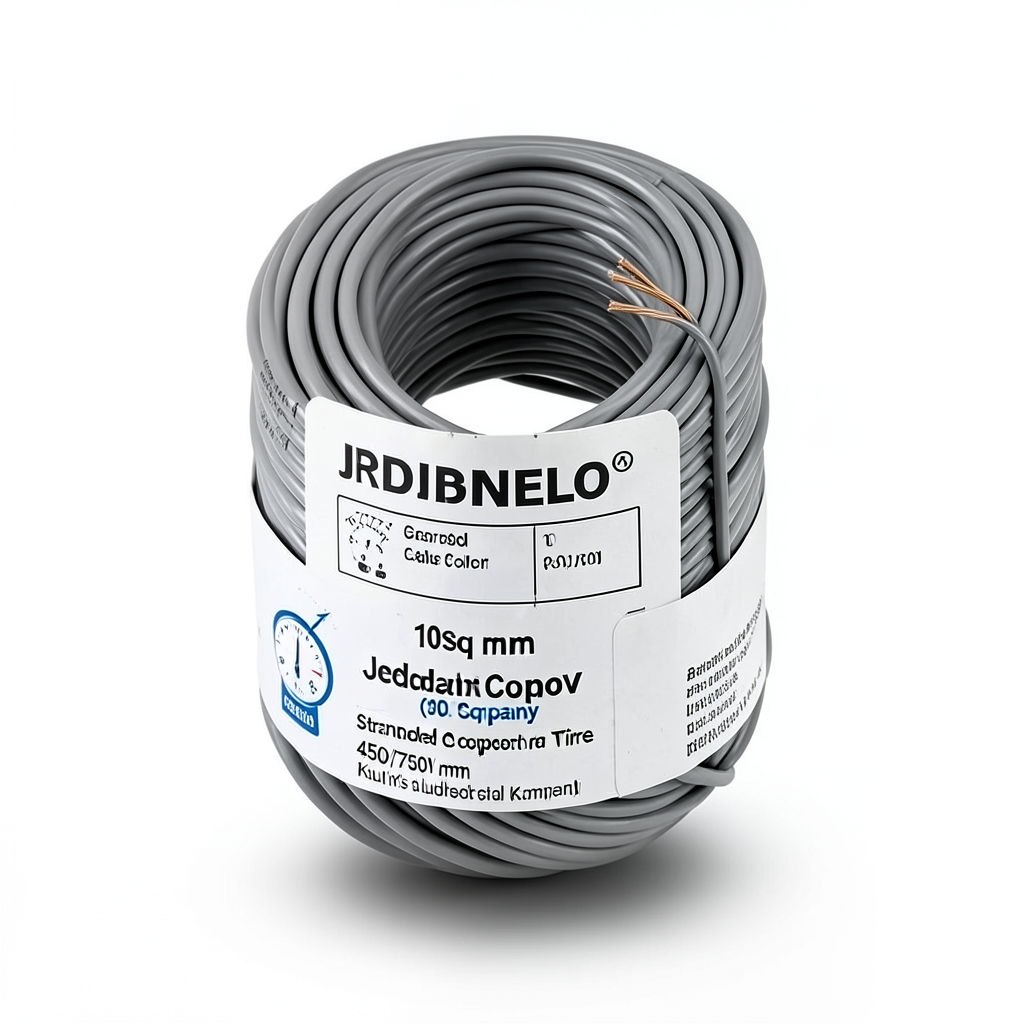 Stranded Copper Wire 10sq mm, 450/750V, Gray Color | Jeddah Cables Company