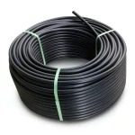 لفة أنابيب HDPE ضغط اسمي 5 بار PE 80 قطر خارجي 110 مم SDR 26 لون أسود