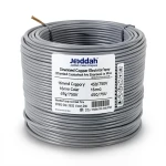 Stranded Copper Electrical Wire 16mm2, 450/750V, Gray Color | Jeddah Cables Company