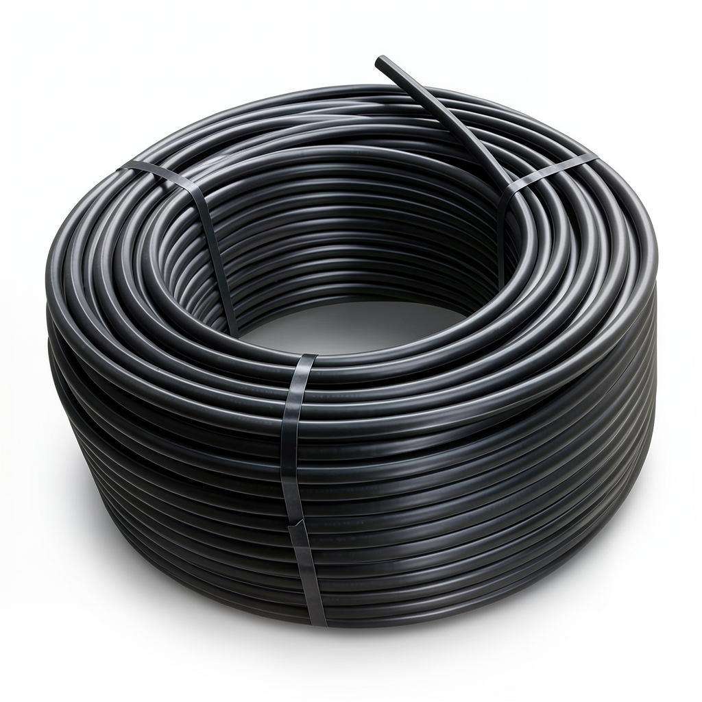 HDPE Plastic Coil Pipe PN 5 Bar PE 80 OD 125 mm SDR 26 Black