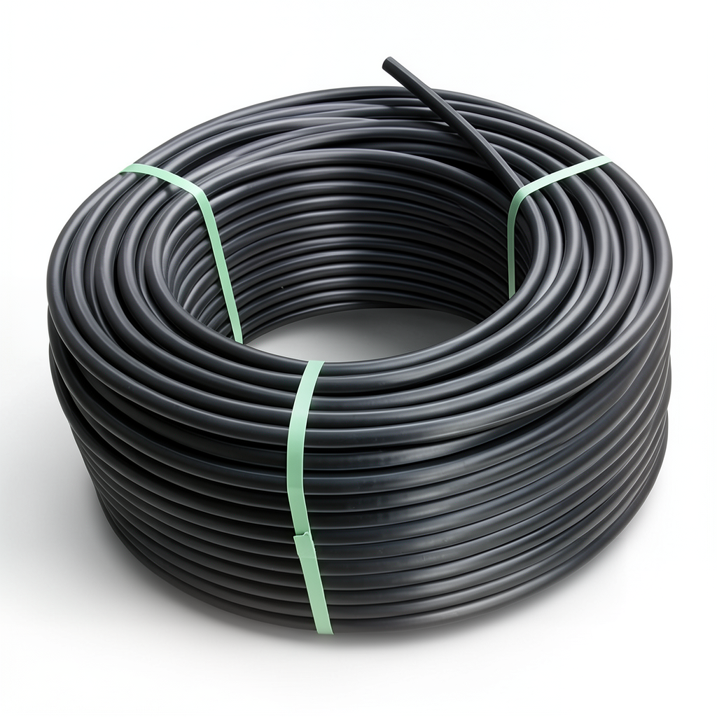 لفة أنابيب HDPE ضغط 5 بار PE 80 قطر خارجي 160 مم SDR 26 لون أسود