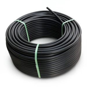 HDPE Plastic Coil Pipe Nominal Pressure 8 Bar PE 80 OD 40 mm SDR 17 Black