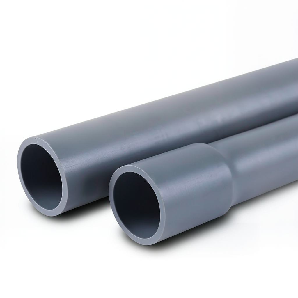 UPVC Pipes Nominal Pressure 10 Bar Outer Diameter 160 mm Thickness 7.70 mm Gray